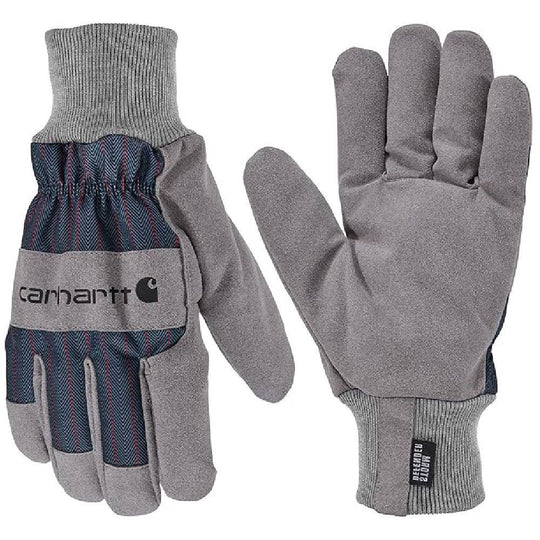 Carhartt GL0842M-STLSTR Storm Defender Insulated Gloves | Steel Navy RR Stripe