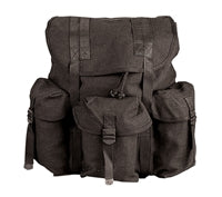 Rothco Black Heavyweight Canvas Mini Alice Packs - 2477