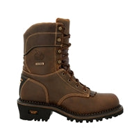 Georgia AMP LT Logger 9 Inch Waterproof Insulated Pull On Composite Toe Work Boot GB00491