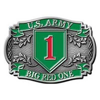 US Army 1st Inf Division Belt Buckle - B0105