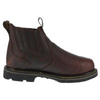 Iron Age Groundbreaker Steel Toe 6 Inch Slip On CushGuard with Internal Met Guard Work Boot IA5018