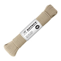 Rothco Tan 50 Foot Polyester Paracord - 30711
