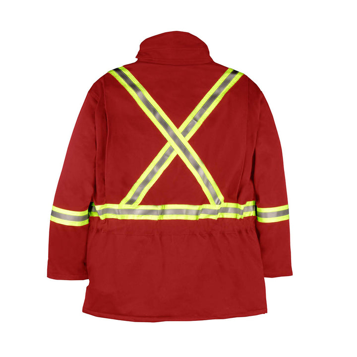 Big Bill Flame Resistant Westex Ultrasoft Hi Vis Winter Parka Lightweight X-Back Jacket M305US7