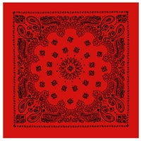 Rothco Red with Black Print Trainmen Bandana 4057