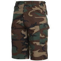 Rothco Woodland Camo Long Length BDU Shorts 7765