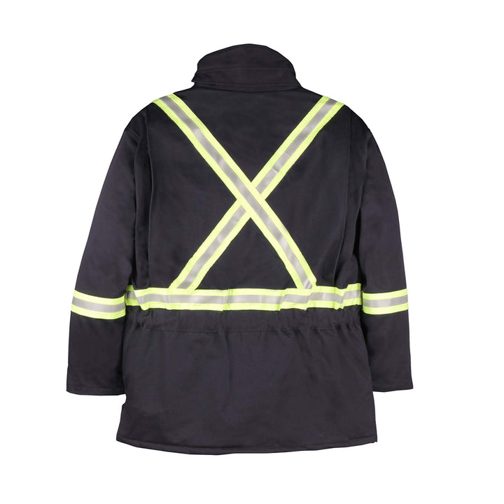 Big Bill Flame Resistant Westex Ultrasoft Hi Vis Winter Parka Lightweight X-Back Jacket M305US7