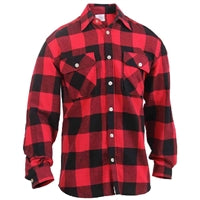 Rothco Red Buffalo Plaid Lightweight Flannel Shirt 1190