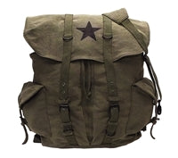 Rothco Olive Drab Vintage Star Back Pack - 9158