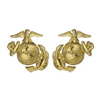 US Marine Enlisted Collar Device Set MC-250