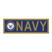 US Navy Metallic Bumper Sticker  D35-N