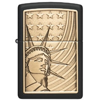 Zippo Lady Liberty Emblem Lighter 48921