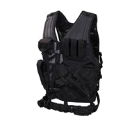 Rothco Black Oversized Cross Draw Molle Tactical Vest - 66491