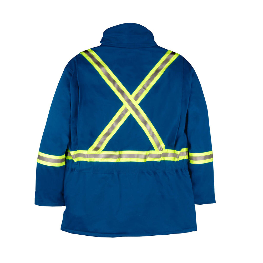 Big Bill Flame Resistant Westex Ultrasoft Hi Vis Winter Parka Lightweight X-Back Jacket M305US7