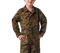 Rothco Kids Digital Woodland Camo BDU Top- 66215