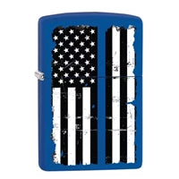 Zippo Thin Blue Line US Flag Lighter 15169
