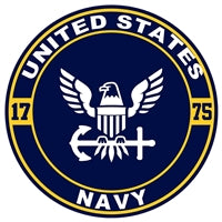 United States Navy Crest Sticker D240-N