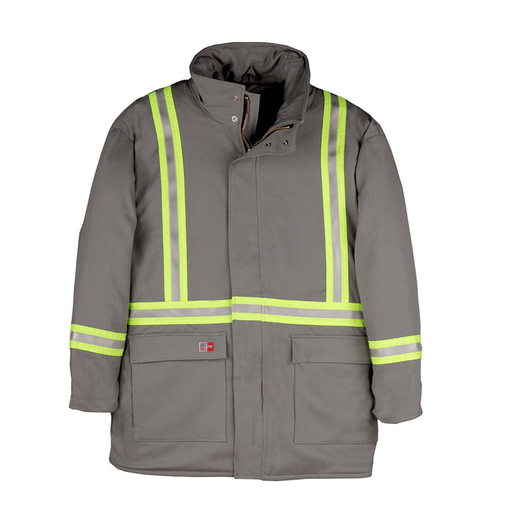 Big Bill Flame Resistant Westex Ultrasoft Hi Vis Winter Parka Lightweight X-Back Jacket M305US7