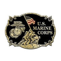US MC  Iwo Jima Flag Raising Belt Buckle - B0128