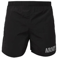Rothco Black Physical Training PT Army Shorts 6021