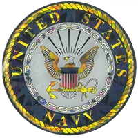 United States Navy Crest 3D Sticker AE-10