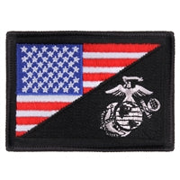 Rothco USMC Globe and Anchor US Flag Morale Patch 1896