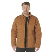 Rothco Work Brown Diamond Quilted Cotton Jacket 42015