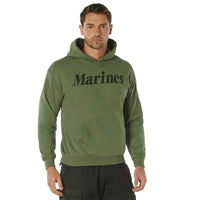 Rothco Olive Drab Marines Hooded Sweatshirt - 9176