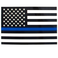 Rothco Transparent Thin Blue Line Flag Decal 12930
