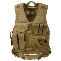 Rothco Coyote Tactical Cross Draw Vest 4491