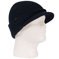 Rothco Wool Watch Cap with Brim Navy Blue 59383