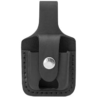 Zippo Lighter Pouch Black Leather 17012