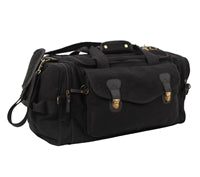 Rothco Black Canvas Long Weekend Bag 9611