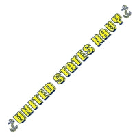 United States Navy With Anchor Window Strip Decal  D206-N