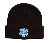 Rothco Black Star of Life Acrylic Watch Cap - 5346