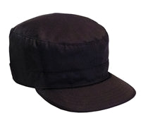 Rothco Black Adjustable Fatigue Cap - 9344