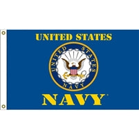 US Navy Logo Flag  F1674