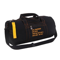 Rothco Black Canvas Equipment Bag 22334
