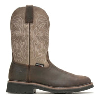 Wolverine Rancher 10 Inch Waterproof Steel Safety Toe Western Wellington Pull On Work Boot W221030