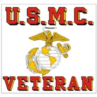 USMC Veteran with Eagle Globe and Anchor Logo D163-M