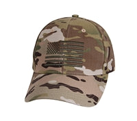 Rothco MultiCam Low Profile Cap With US Flag 99881