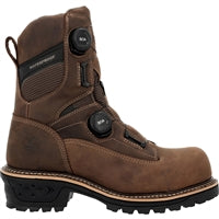 Georgia LTX Logger 9 Inch Composite Toe Waterproof BOA Slip Resistant Work Boot GB00732