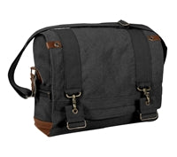 Rothco Black Vintage B-15 Pilot Messenger Bag - 9117