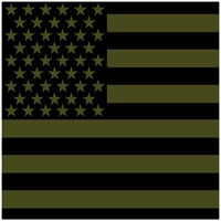 Rothco OD Subdued US Flag Cotton Bandana 4073