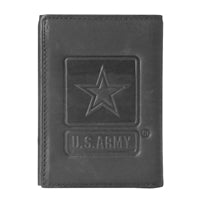 US Army Star Embossed Trifold Wallet TW-27-OLD
