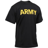 Rothco Black Army PT T-Shirt - 46020