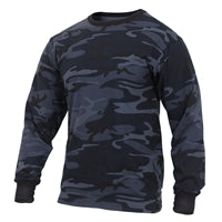 Rothco Midnight Blue Camo Long Sleeve T-Shirt 3637