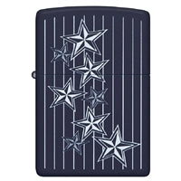 Zippo Star With Stripes, Navy Matte Lighter 48188