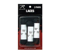 Rothco Black 3 Pack Boot Laces 61913