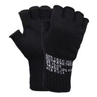 Rothco Black Fingerless Wool Gloves 8411