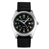Aquaforce Analog Quartz Watch 31-002 with luminous dial and nylon tactical strap